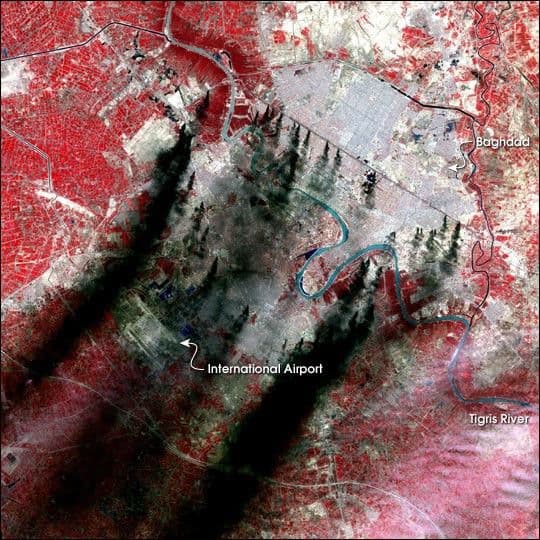 Smoke Blankets Baghdad
