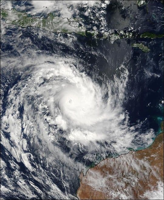 Tropical Cyclone Inigo Approaches Australia