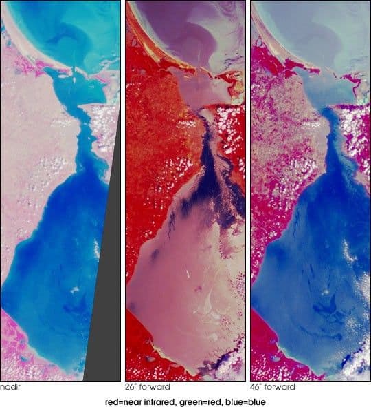 Oil Slicks on Lake Maracaibo, Venezuela