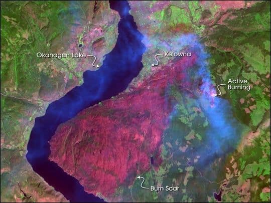 Okanagan Fire, British Columbia