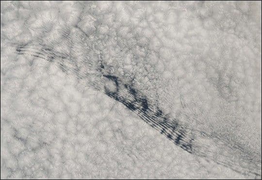 Odd Cloud Pattern over South Atlantic