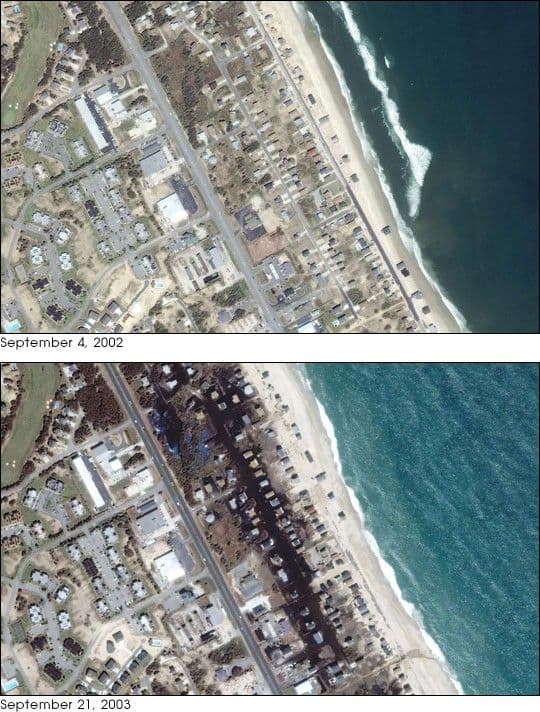 Isabel’s Aftermath at Kitty Hawk, N.C.