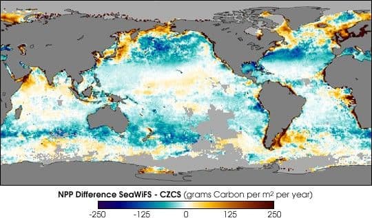 Changes in Ocean Productivity