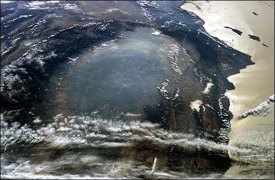 Fire Smog in the Central Valley of California