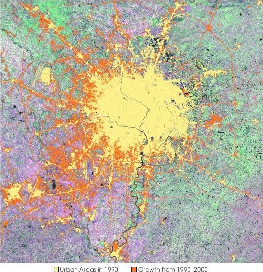Urban Growth in Sichuan, China