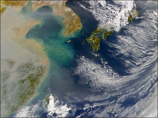 Haze over Eastern China