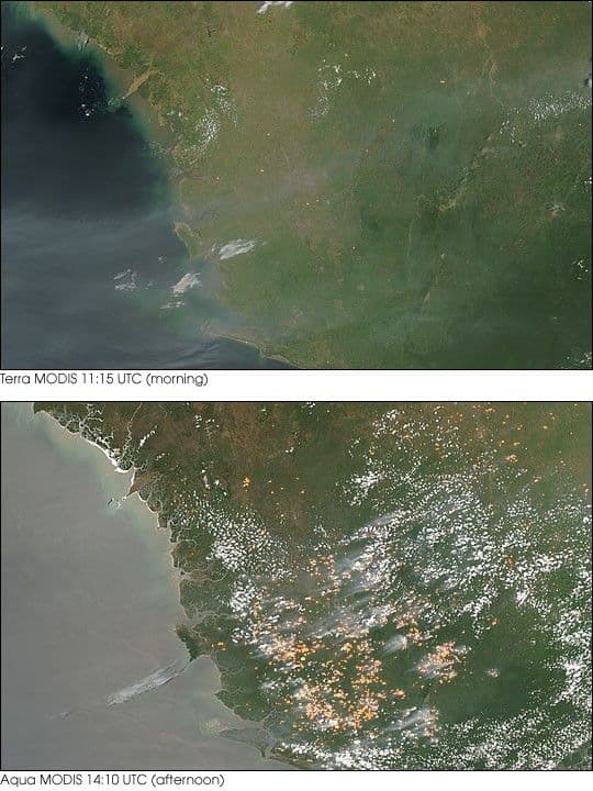 Fires in Sierra Leone
