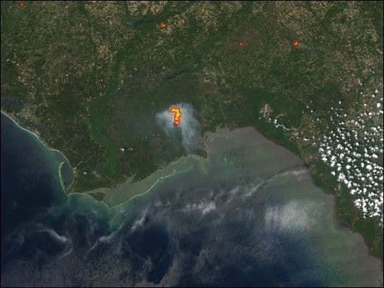 East Fork Fire, Florida