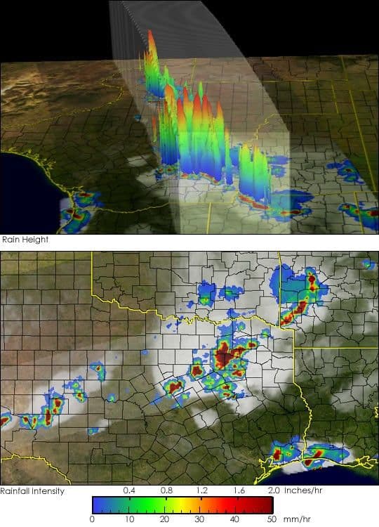 Thunderstorms Bring Floods to Texas