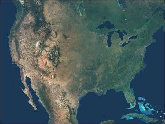 Natural Color Mosaic of North America