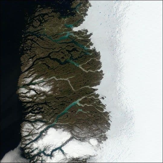 Melting Snow on Greenland