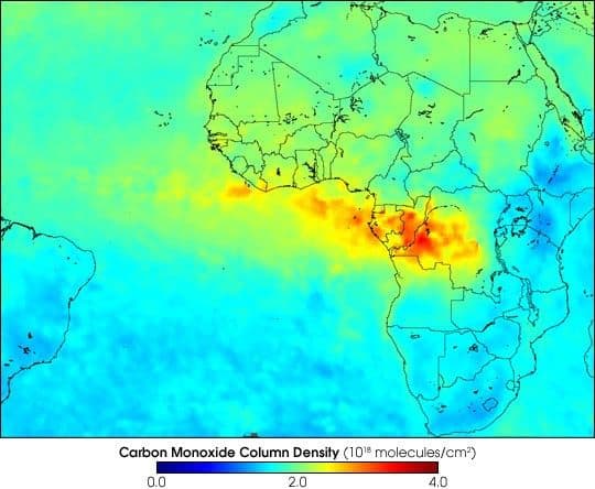Carbon Monoxide from African Fires