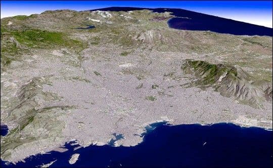 3D View of Athens