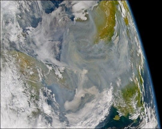 Smoke from Alaska Fires