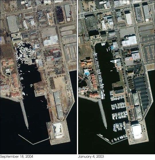 Pensacola, Florida, after Hurricane Ivan