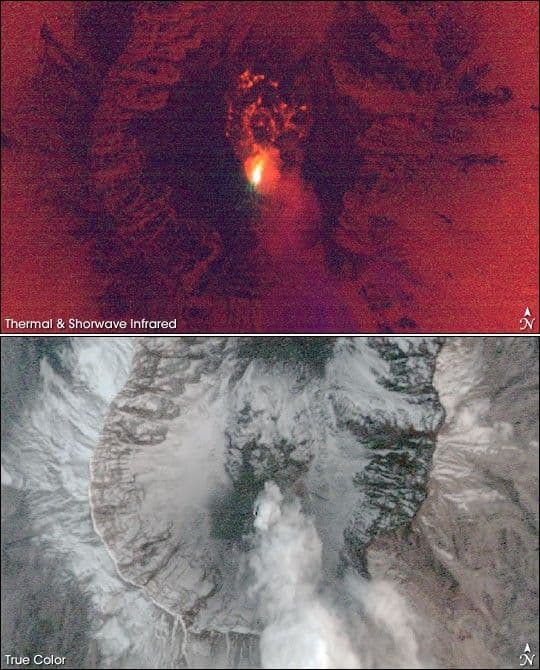 Lava on Mount Saint Helens