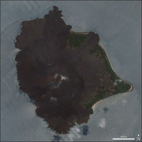 Closeup of Anak Krakatau