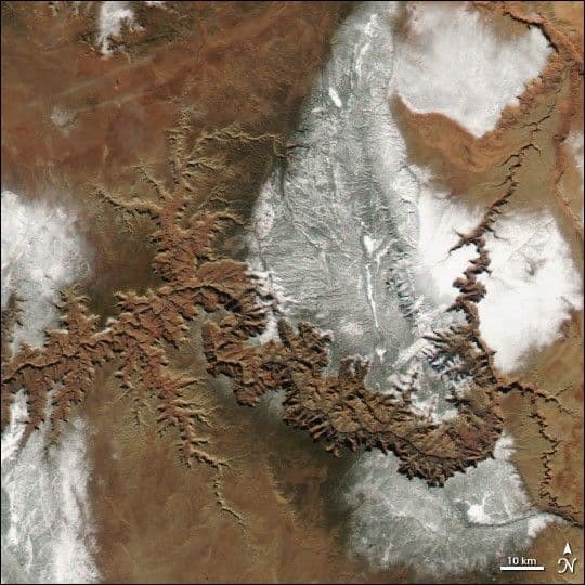 Snow on the Grand Canyon