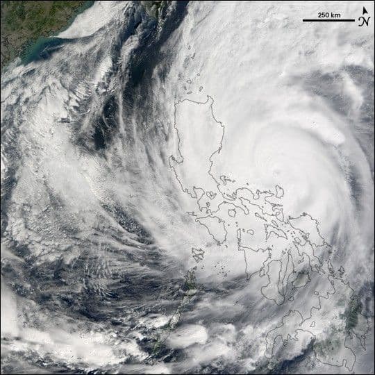 Typhoon Nanmadol strikes the Philippines