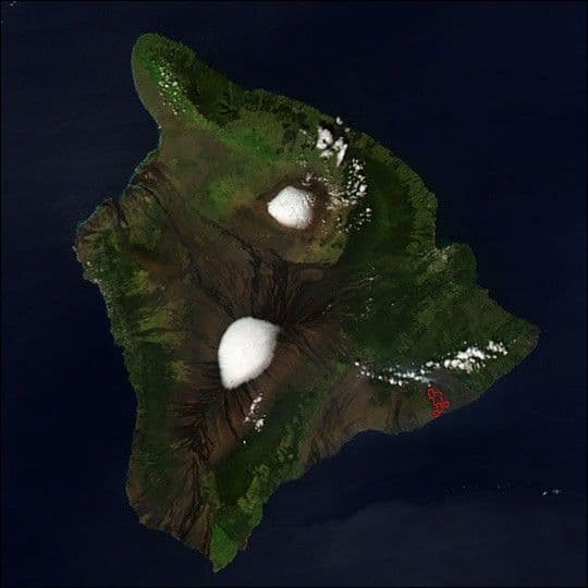 Snow on the Summits of Hawaii