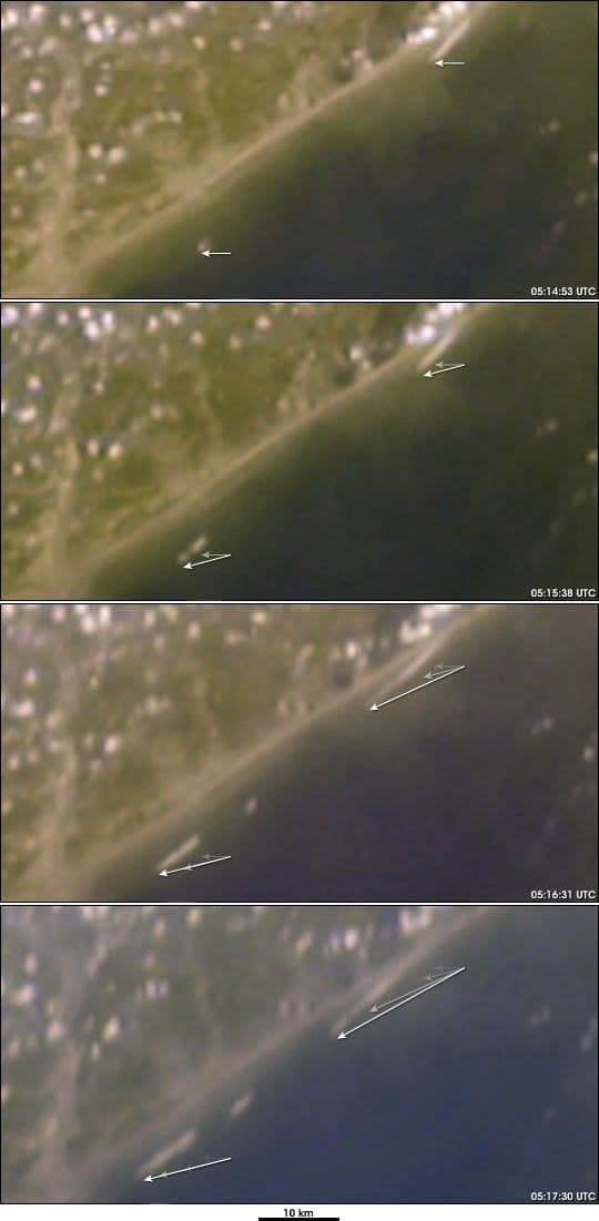 Breaking Tsunami Waves along India’s Eastern Coast