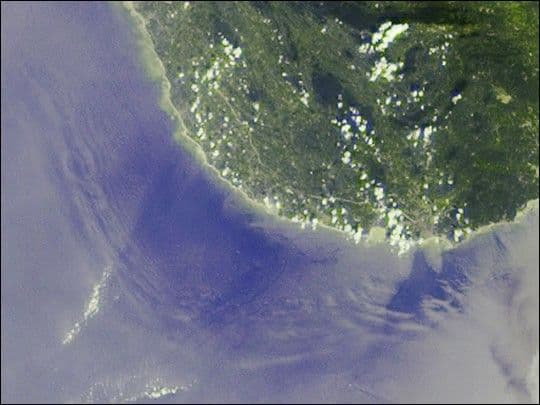 Deep Ocean Tsunami Waves off the Sri Lankan Coast