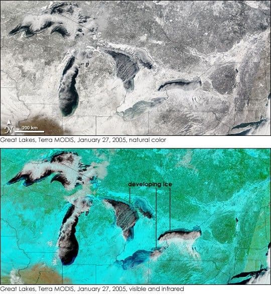 Great Lakes Starting to Freeze