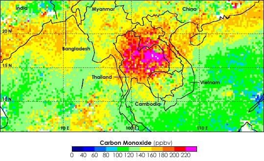 Carbon Monoxide over Southeast Asia