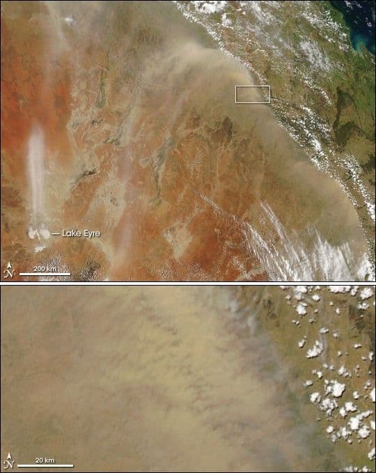 High Winds Raise Dust over Australia