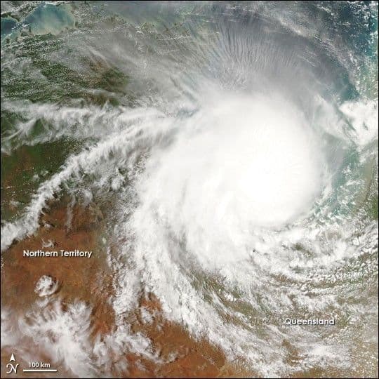 Cyclone Harvey Moves Over Australia
