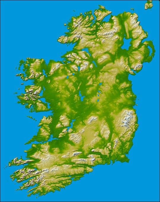 Topography of Ireland