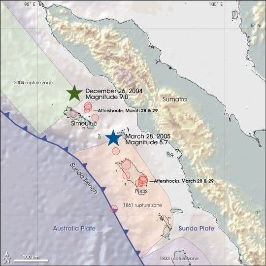 Massive Earthquake Along the Sunda Trench