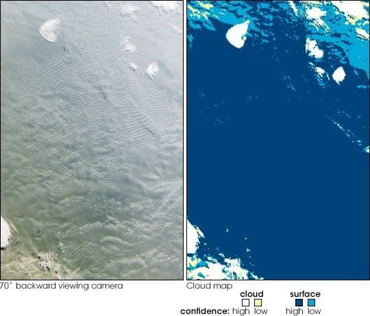 Waves on White: Ice or Clouds