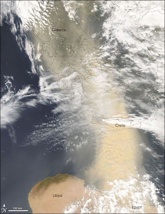 Dust Over Greece