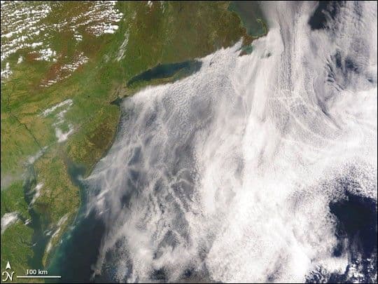 Ship Tracks over the Atlantic