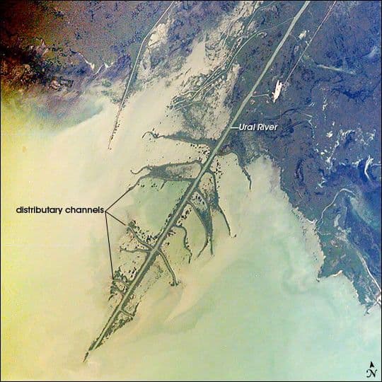 Ural River Delta, Kazakhstan