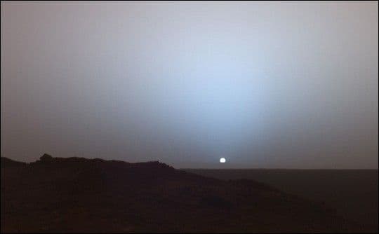 Sunset on Mars: A Moment Frozen in Time