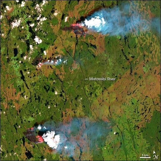 Fires in Northern Quebec