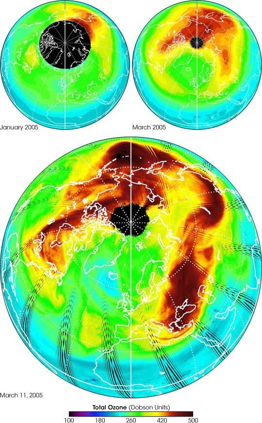 New Measurements of Arctic Ozone