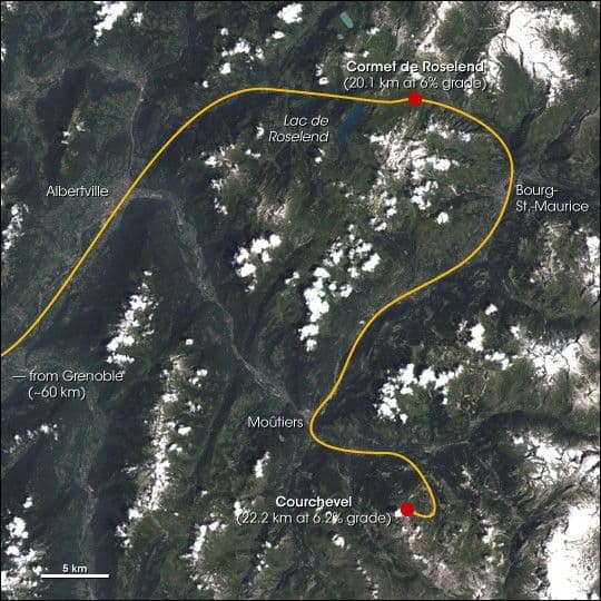 The Tour de France Visits Courchevel