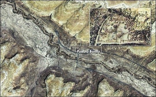 Pueblo Bonito Ruins, Chaco Canyon