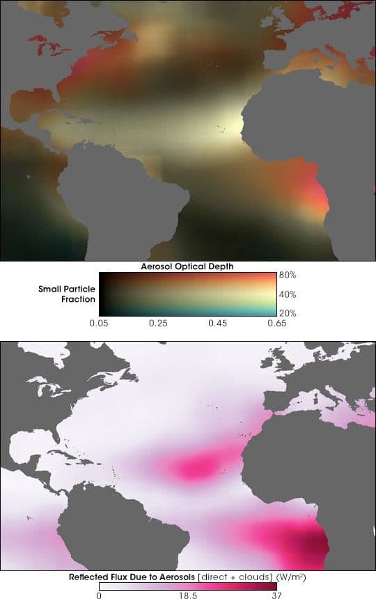 Aerosols Increase Clouds, Brighten Atlantic Skies