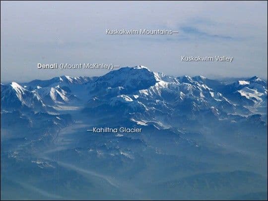 Forest Fire Smoke Surrounding Mt. McKinley