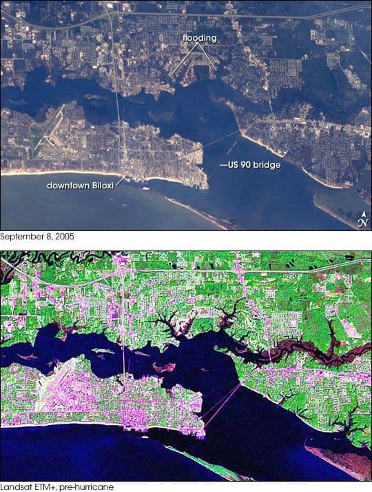 Hurricane Damage in Biloxi, Mississippi