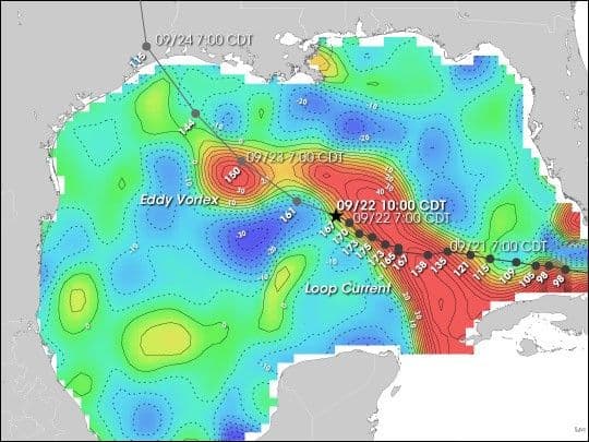 Hurricane Rita Roars through a Warm Gulf