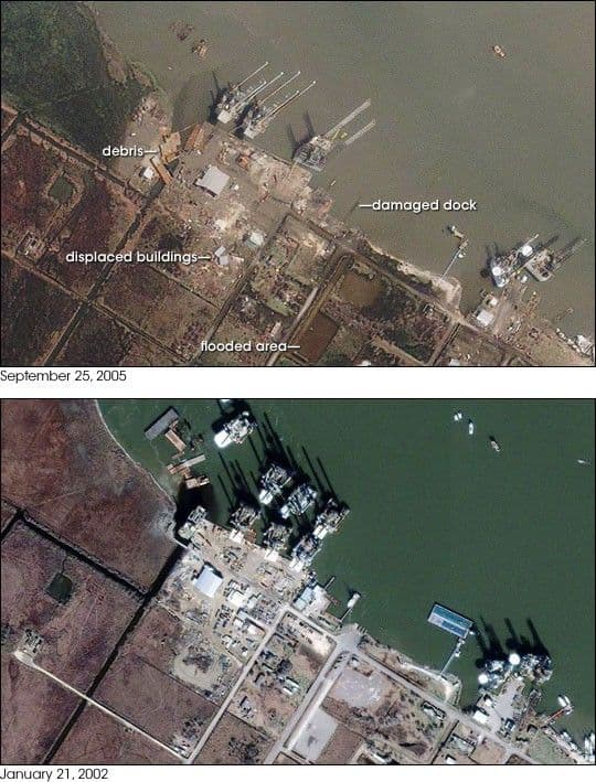 Hurricane Damage: Sabine Pass, TX