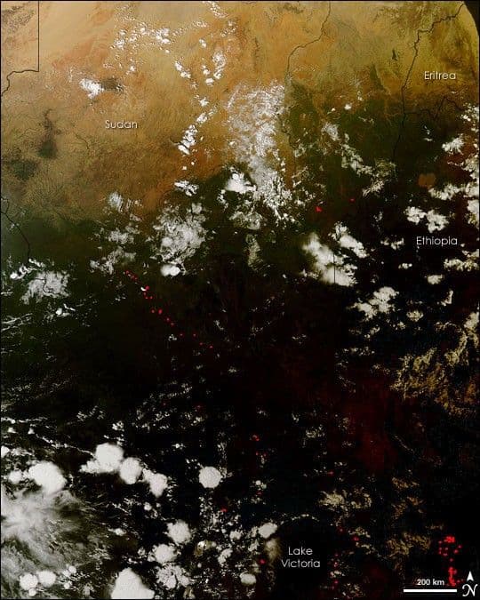 Solar Eclipse over Africa