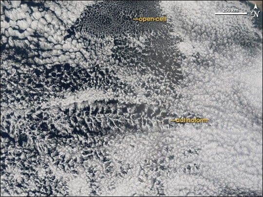 Cloud Formations off the West Coast of South America