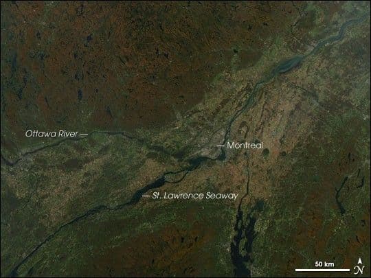 Fall Color Surrounds Montreal