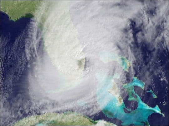 Hurricane Wilma Crosses Florida